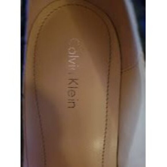 Calvin Klein Kendall Black Fish Scale Print Platform Heels Size 8M - Picture 5 of 7